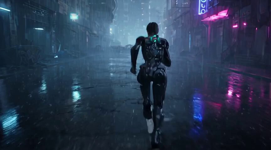 Prompt de Vídeo Curto de Ação Sci-Fi Cinematográfica