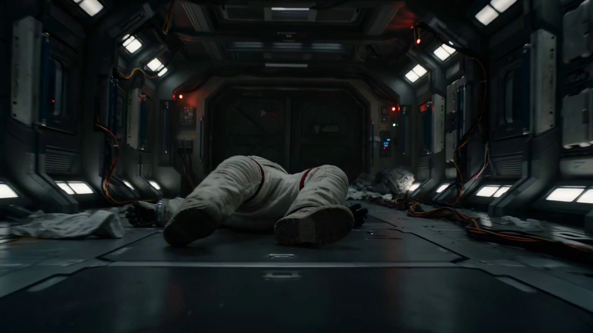 Astronaut Zero-Gravity Escape Scene