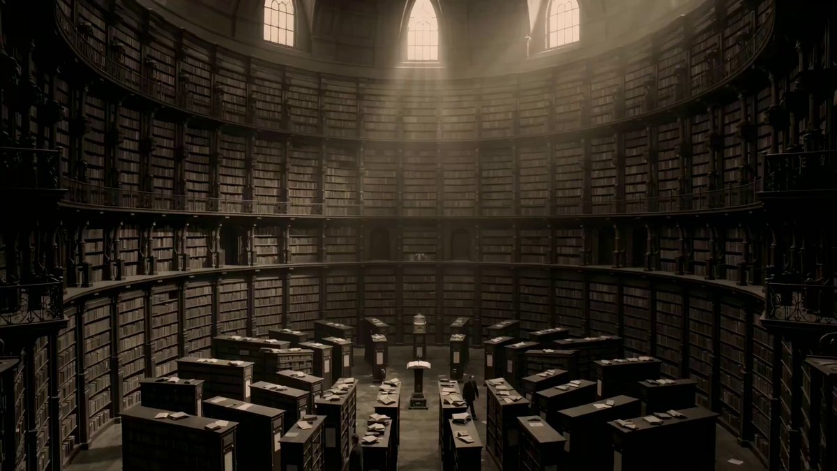 Dark Fantasy Library Scene Prompt