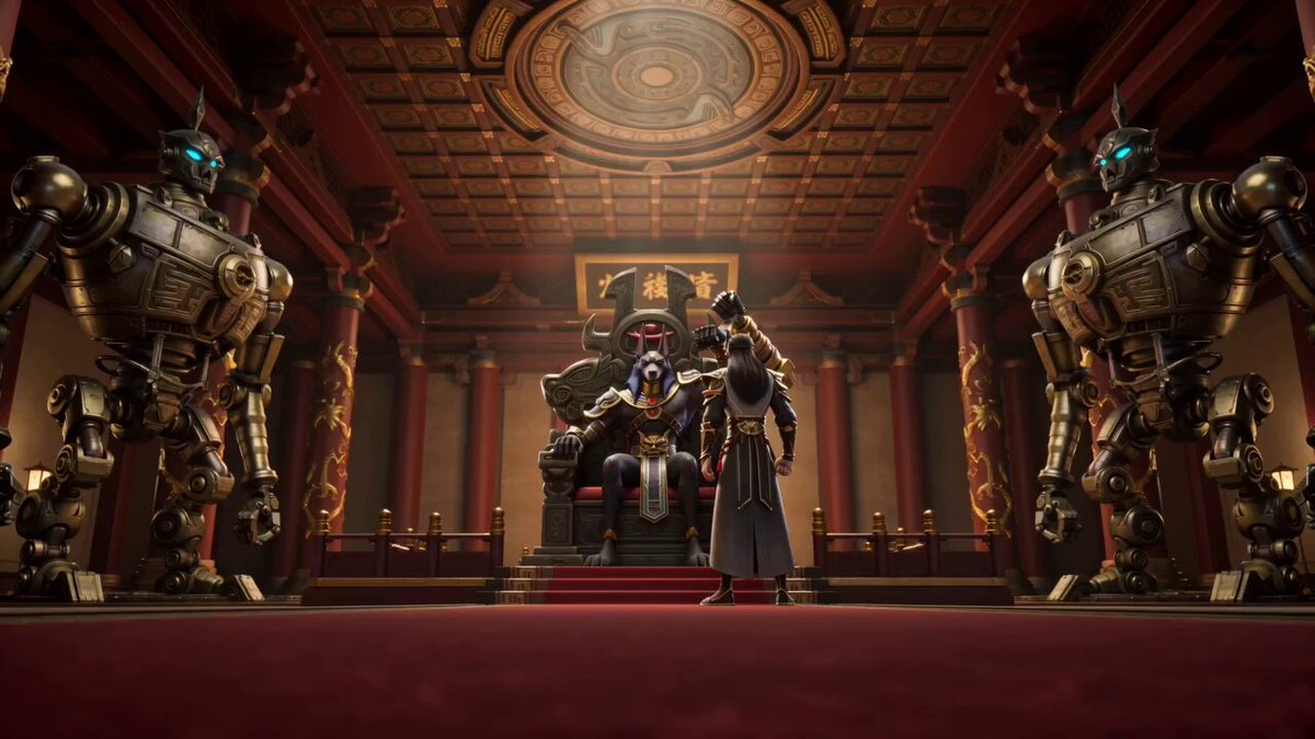 Anubis Tickle Scene
