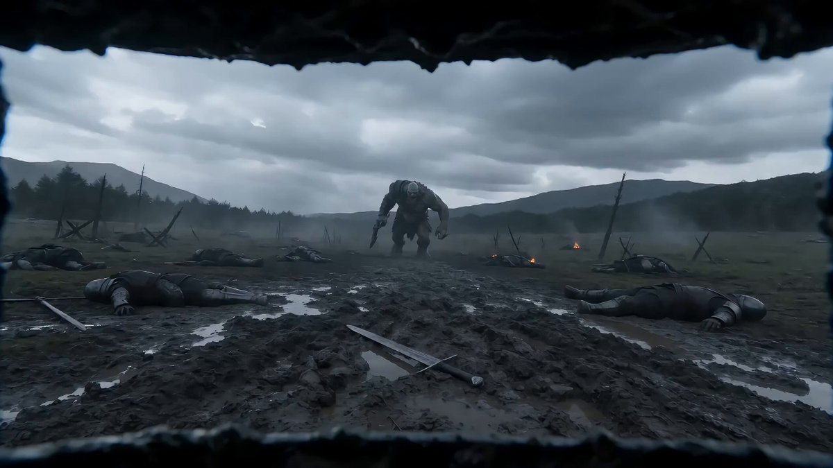 Seedance 2.0 Video Prompt: First-Person Knight vs. Giant
