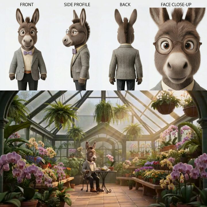Animated Goat-Man Tea Ceremony Sequence