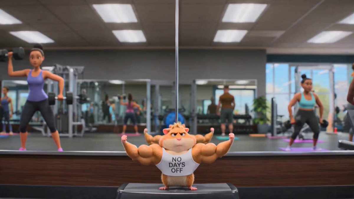 Pixar 仓鼠健身短片