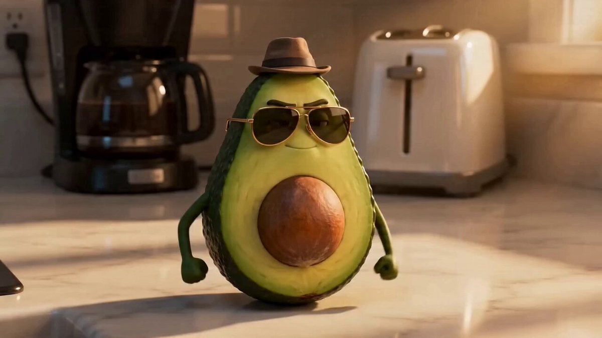 Pixar 风格早餐动画短片