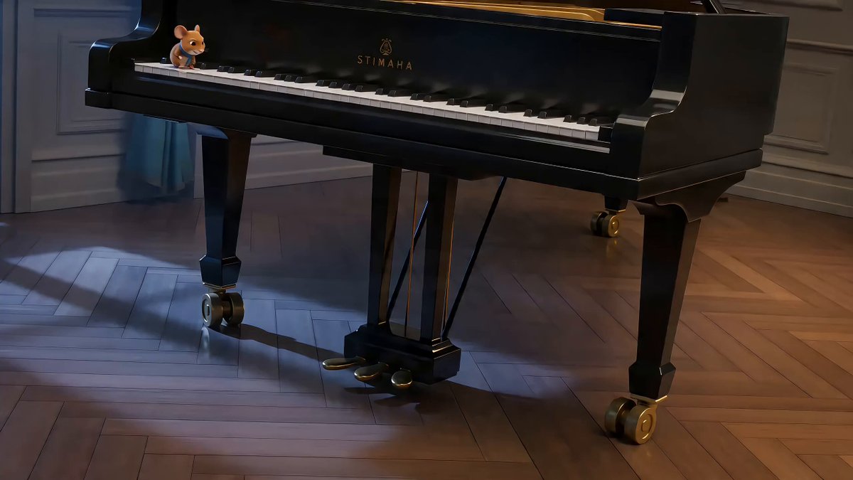 Moonlit Piano Chase Animation