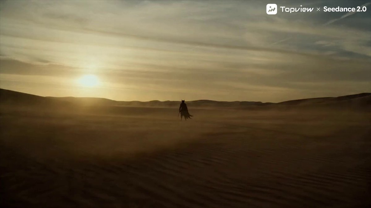 Seedance 2.0 Prompt for Cinematic Desert Fight Scene