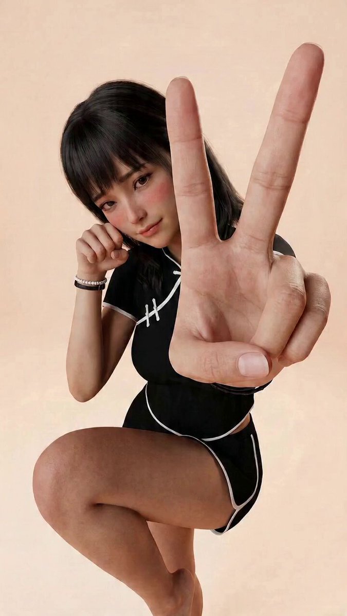 Kung-Fu-Mädchen: Image-to-Video Action-Szene