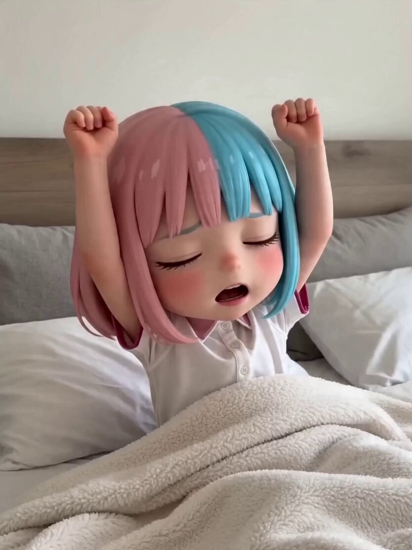 3D-Anime-Charakter-Szenario-Vorlage