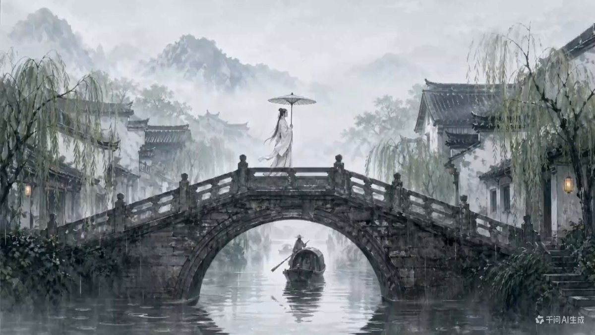 中國傳統潑墨影片生成