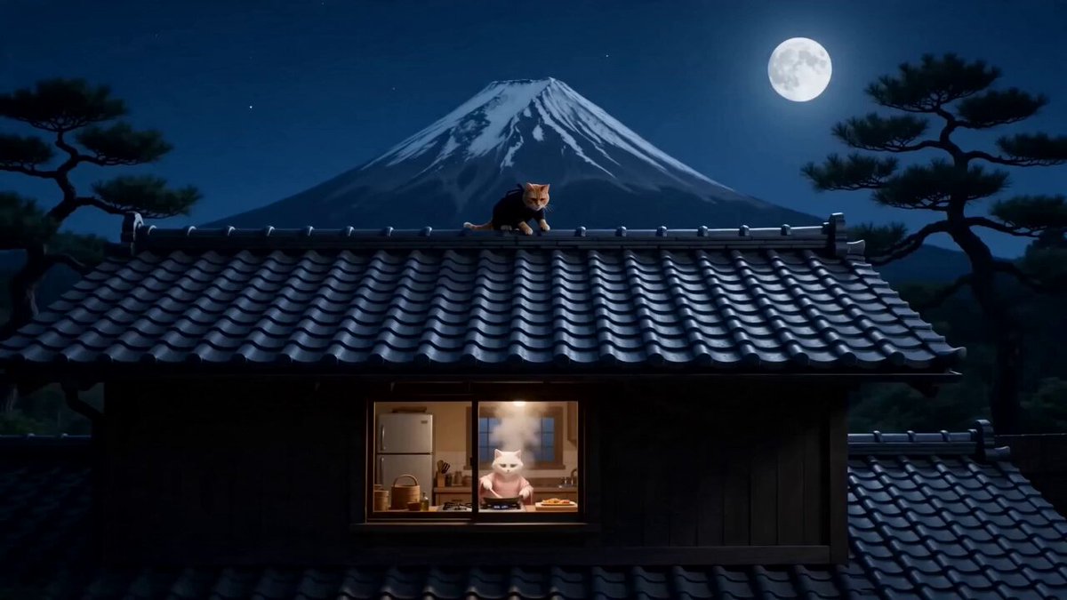 Le casse du chat ninja orange