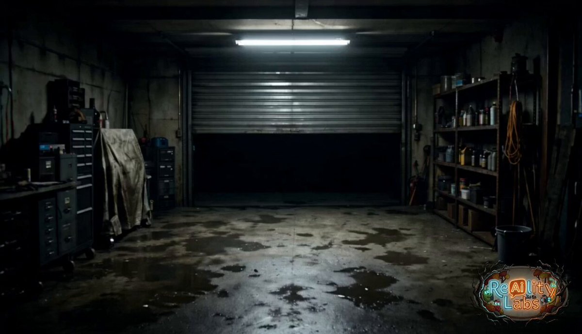 Garage-Überwachungskamera Horror-Kreatur
