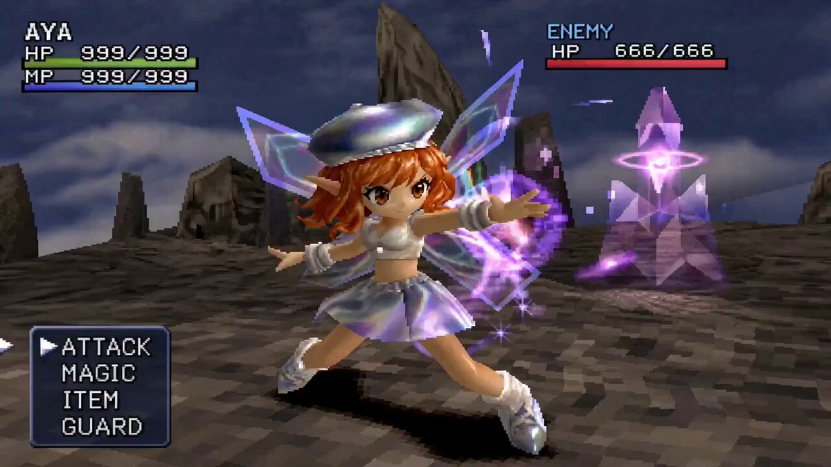 90er-Jahre-JRPG-Kampfsequenz