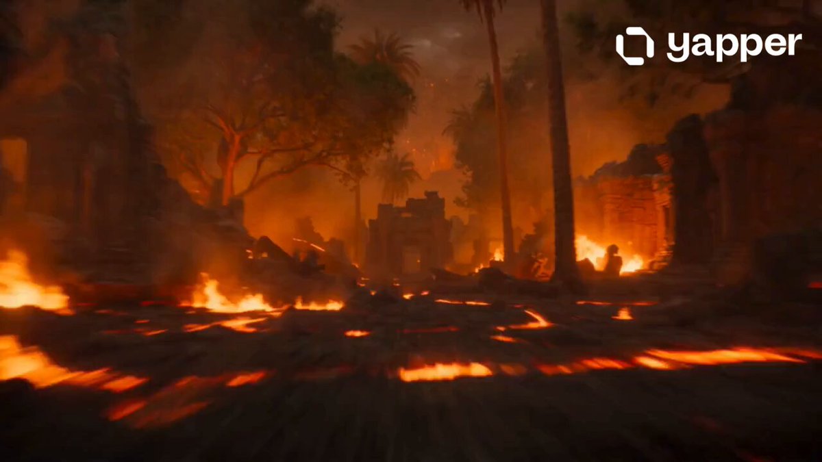 鎧竜と火山ジャングル