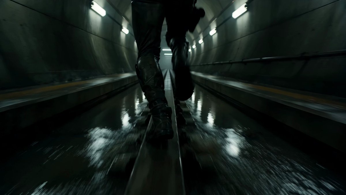 Dystopian Urban Explorer Underground Chase