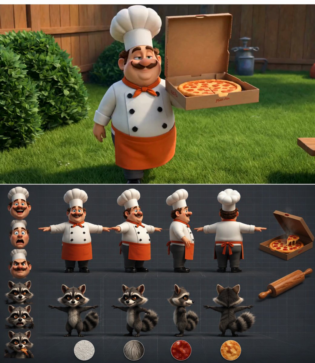 Chef vs Raccoon Pizza Battle