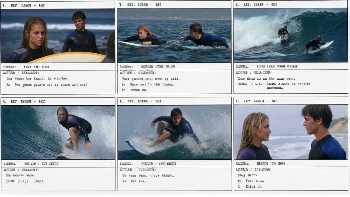 Slick Live-Action Cinematic Surf Scene