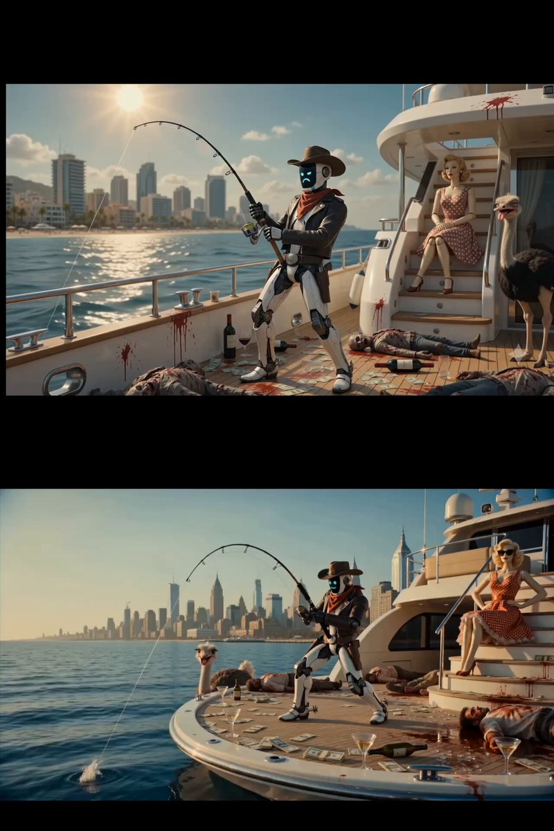 Surreale Scavenger-Yacht-Szene
