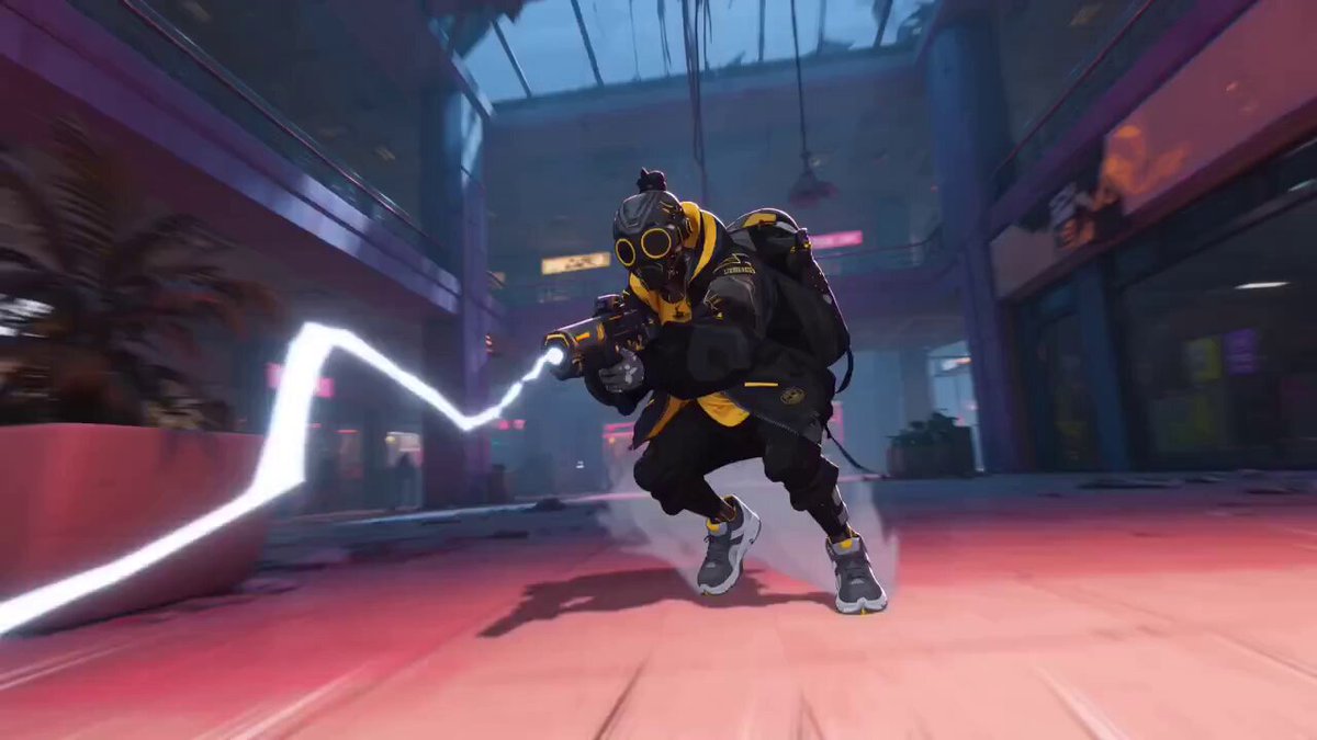 Cyberpunk-Energie-Duell-Animation