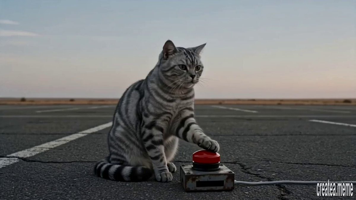 Cinematic Tabby Cat Explosion Meme
