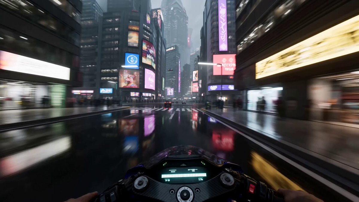 Neo-Tokyo Cyberpunk Pursuit