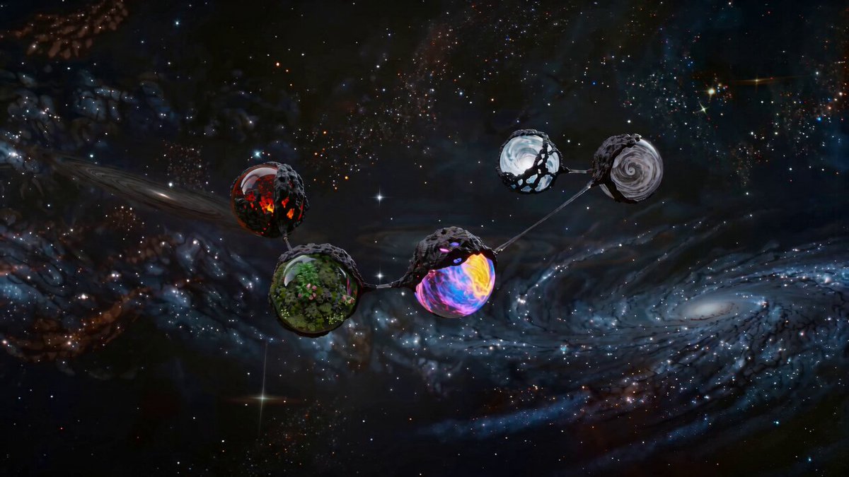 Kosmische elementare Alien-Sphären