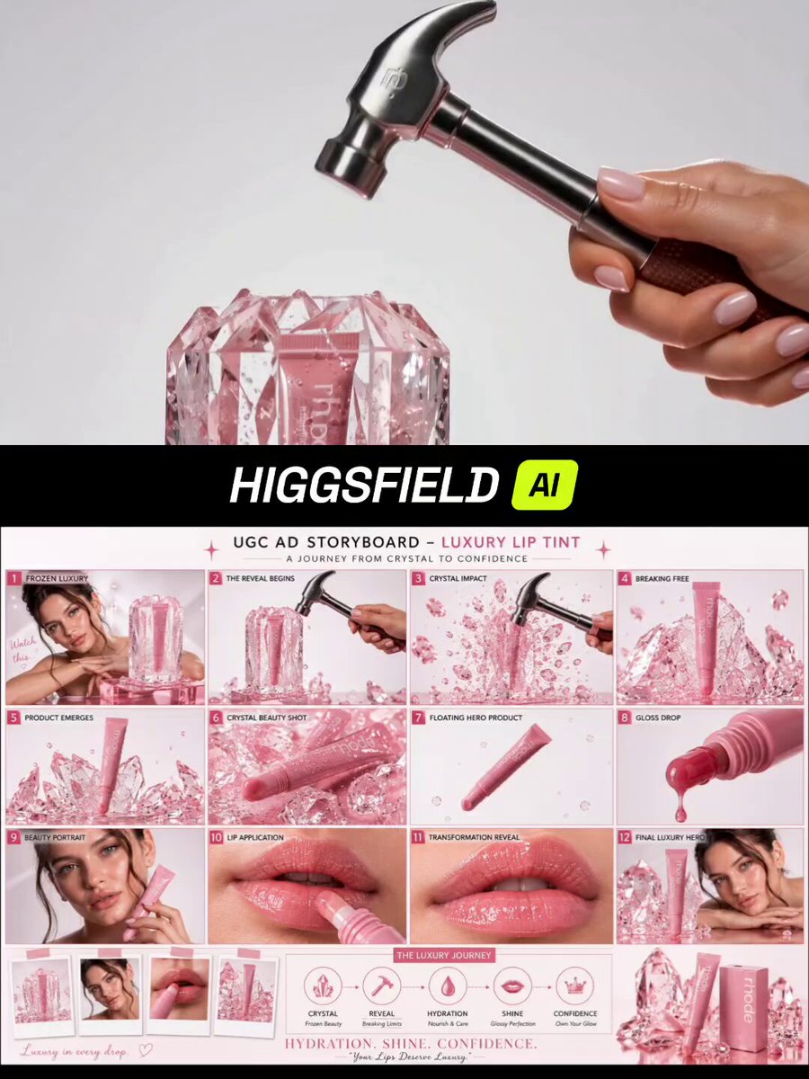Luxury Pink Lip Tint Commercial
