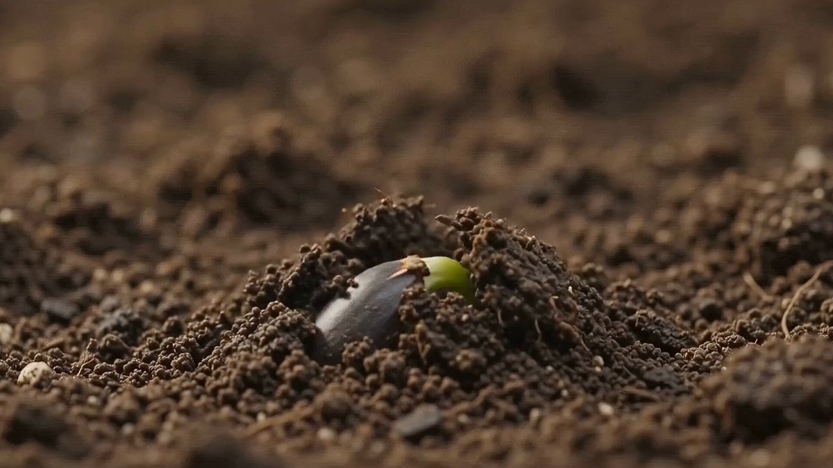 植物カボチャの成長タイムラプス