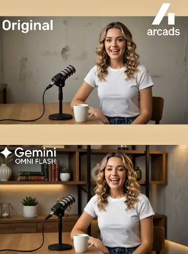 Podcast Studio Background Edit