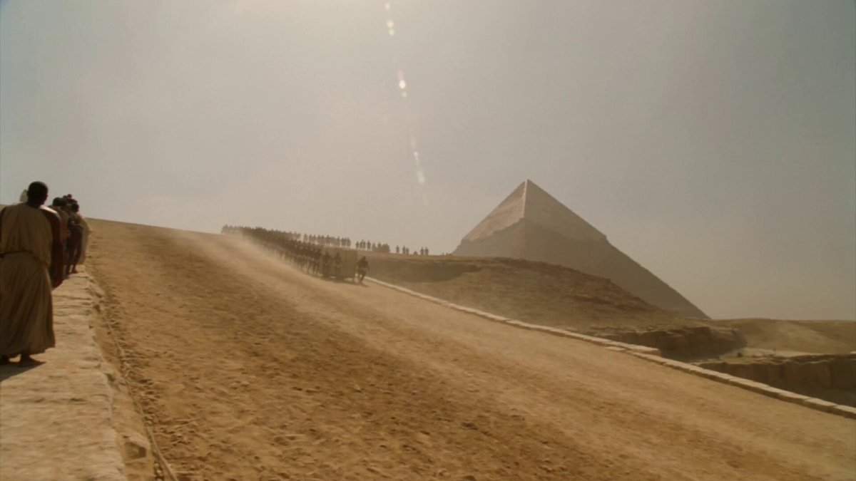 Dokumentaraufnahmen vom Bau der Großen Pyramide