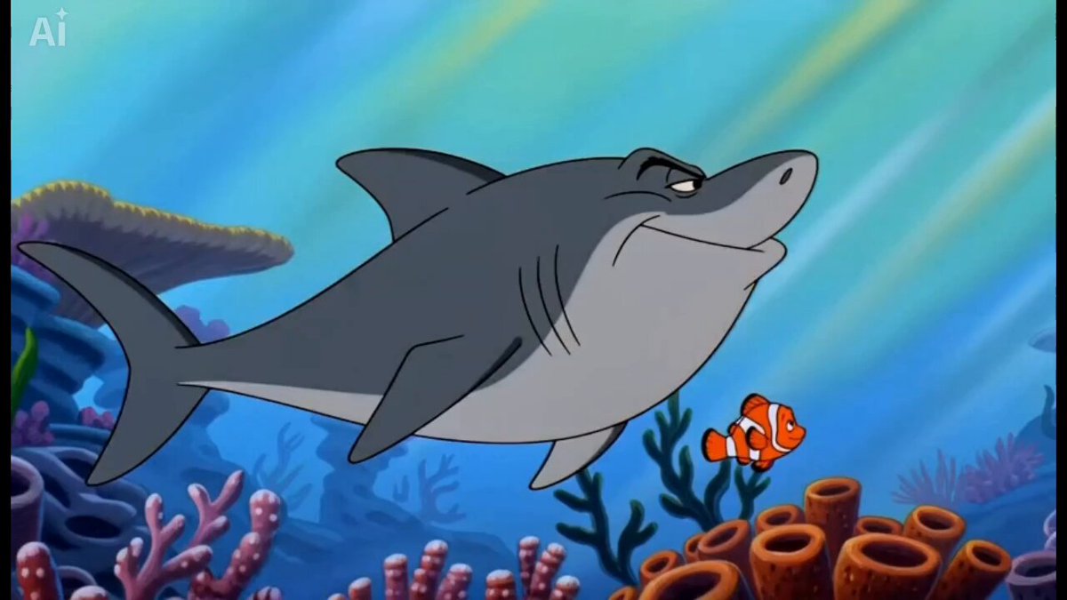 90s Hand-Drawn Shark Animation