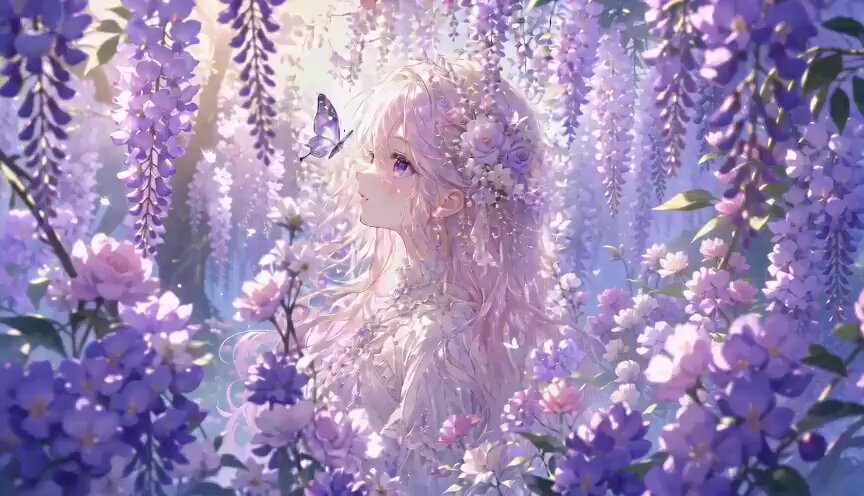 Botanischer Garten Fantasy Anime MV