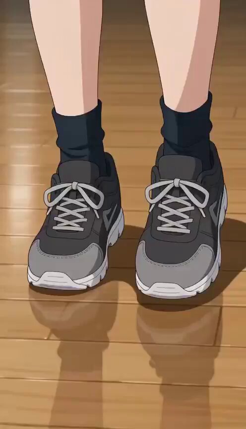 Anime-Stolper-Einschlag-Szene