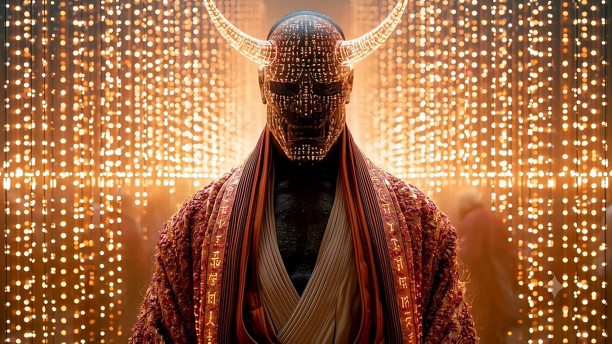 Holographic Cyberpunk Samurai