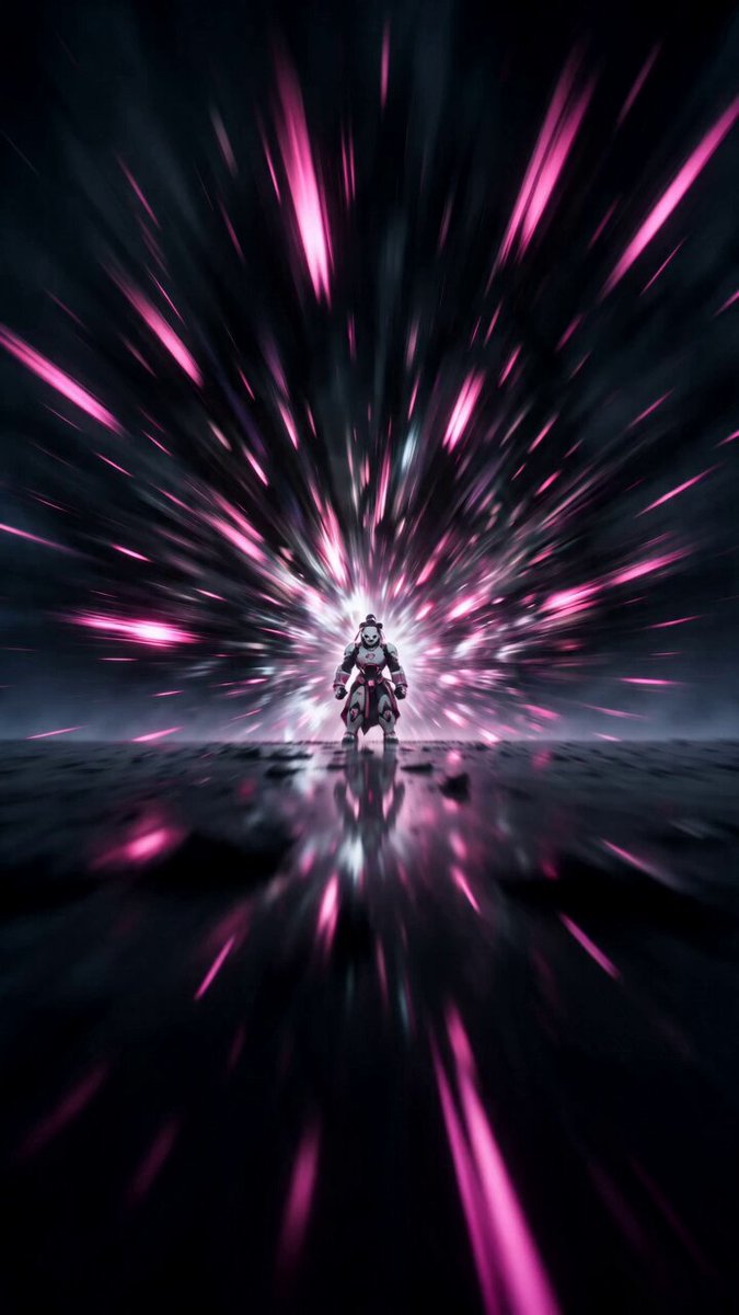Cyber Panda Warrior 3D-Kunstwerk