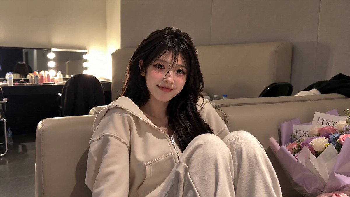 Koreanisches Idol Backstage-Vlog-Szene