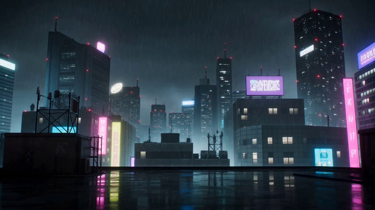 Cyberpunk-Anime-Duell-Action