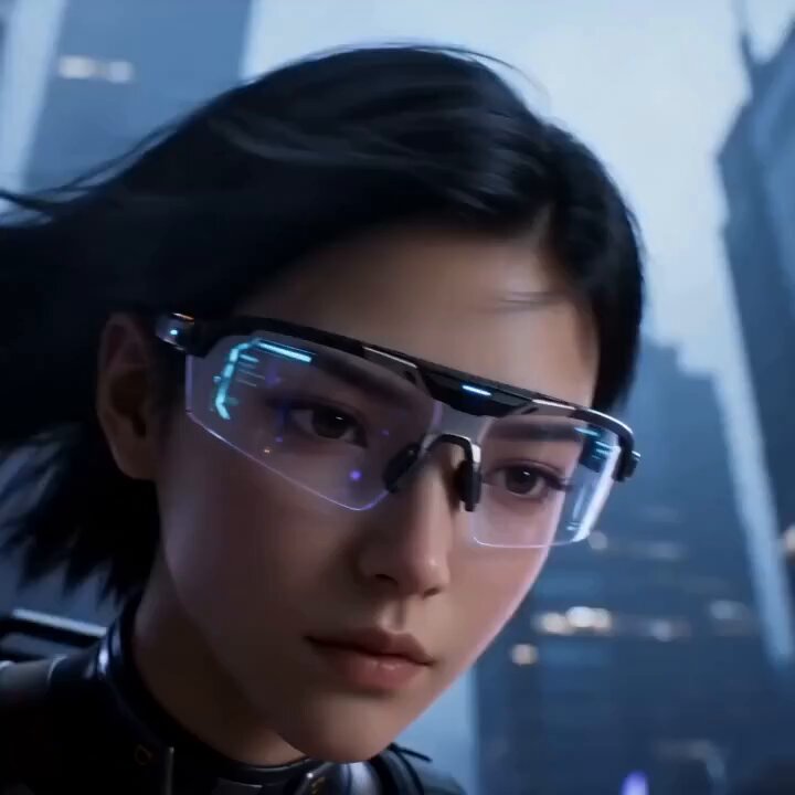 Cyberpunk-Exoskelett: Anzieh-Animation