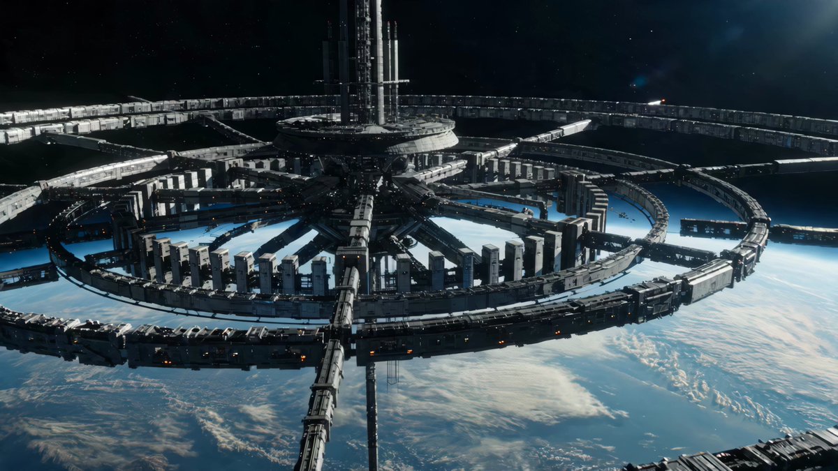 Sci-Fi Orbitaler Konstruktionskollaps