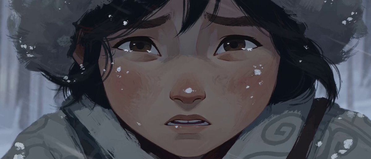 Hand-Drawn 2D Snowstorm Animation