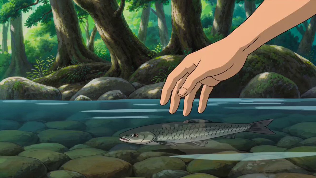 Kochen im Wald im Anime-Stil
