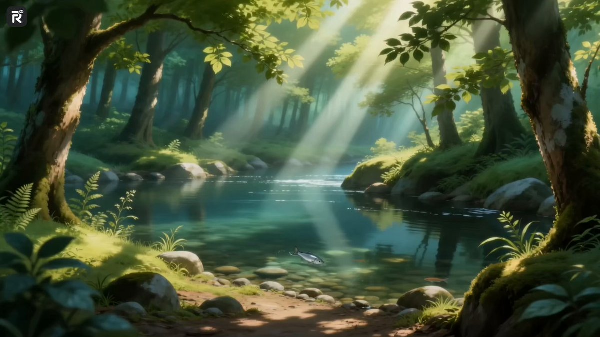 Miyazaki Forest Cooking Animation