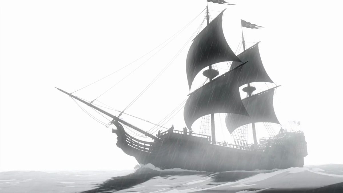 Animierte Piraten-Actionsequenz