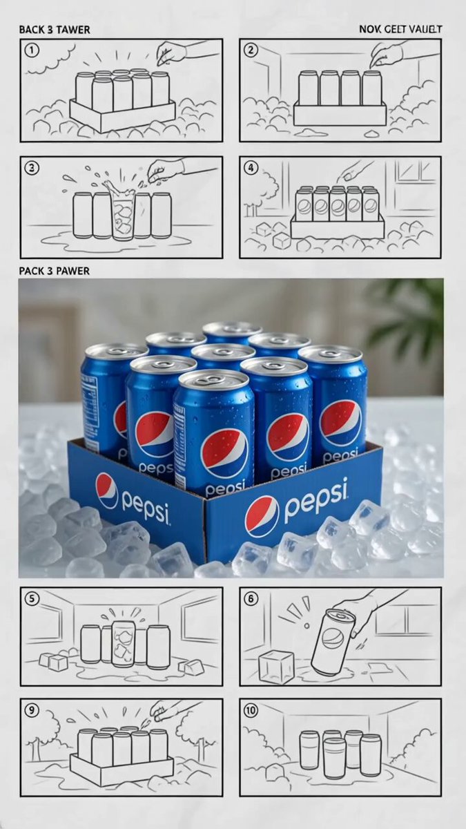 Premium Pepsi Tin Storyboard