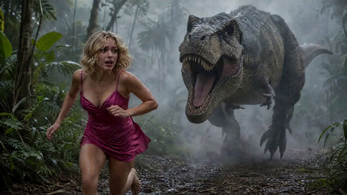 Prähistorische Dschungel-Jagd: T-Rex
