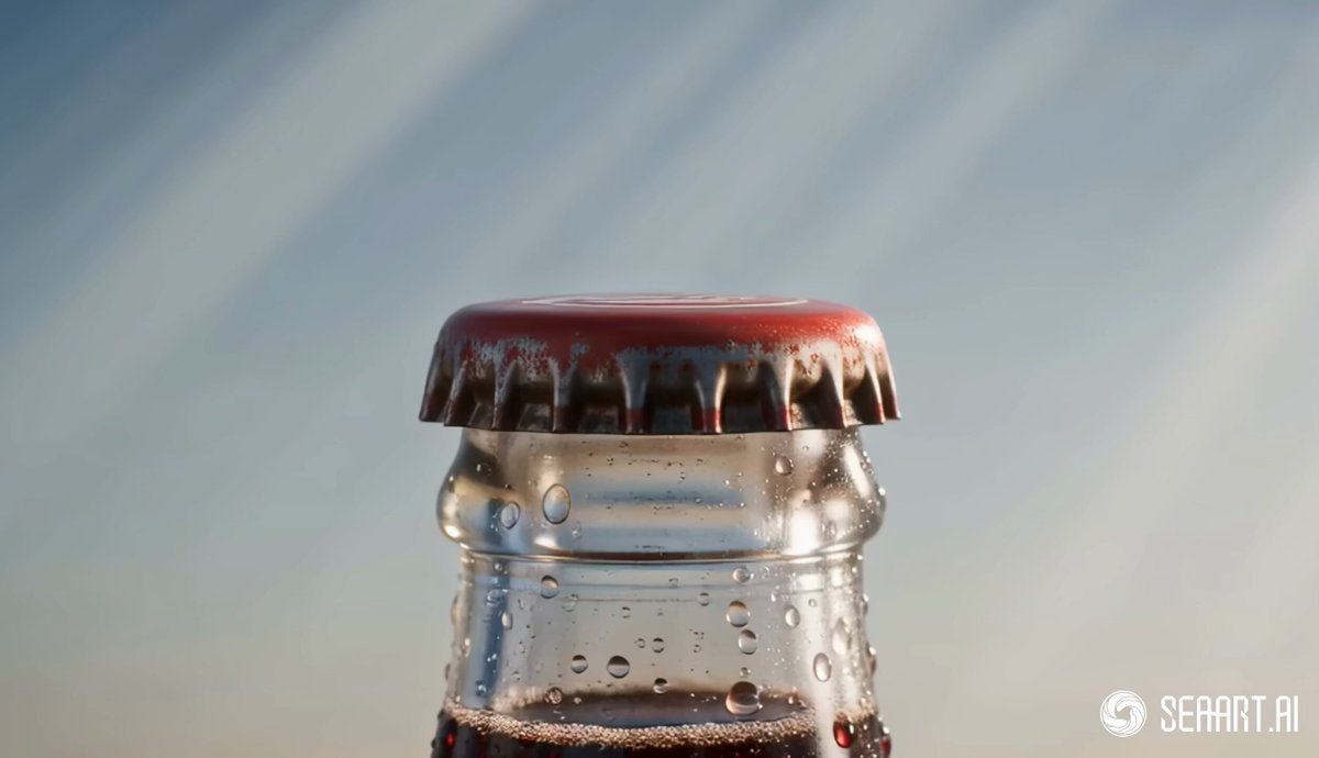 レトロな炭酸飲料の CM：Crimson Cola