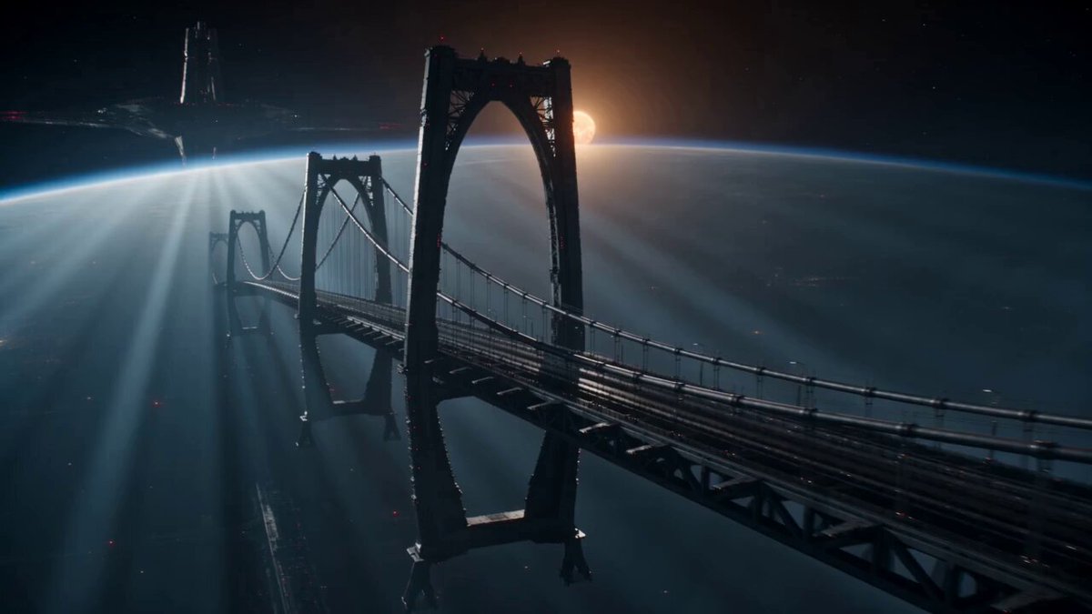 Sci-Fi Space Bridge Collapse