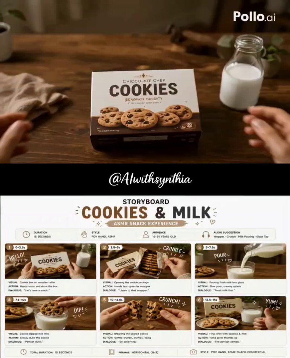 Cookies and Milk ASMR Werbespot