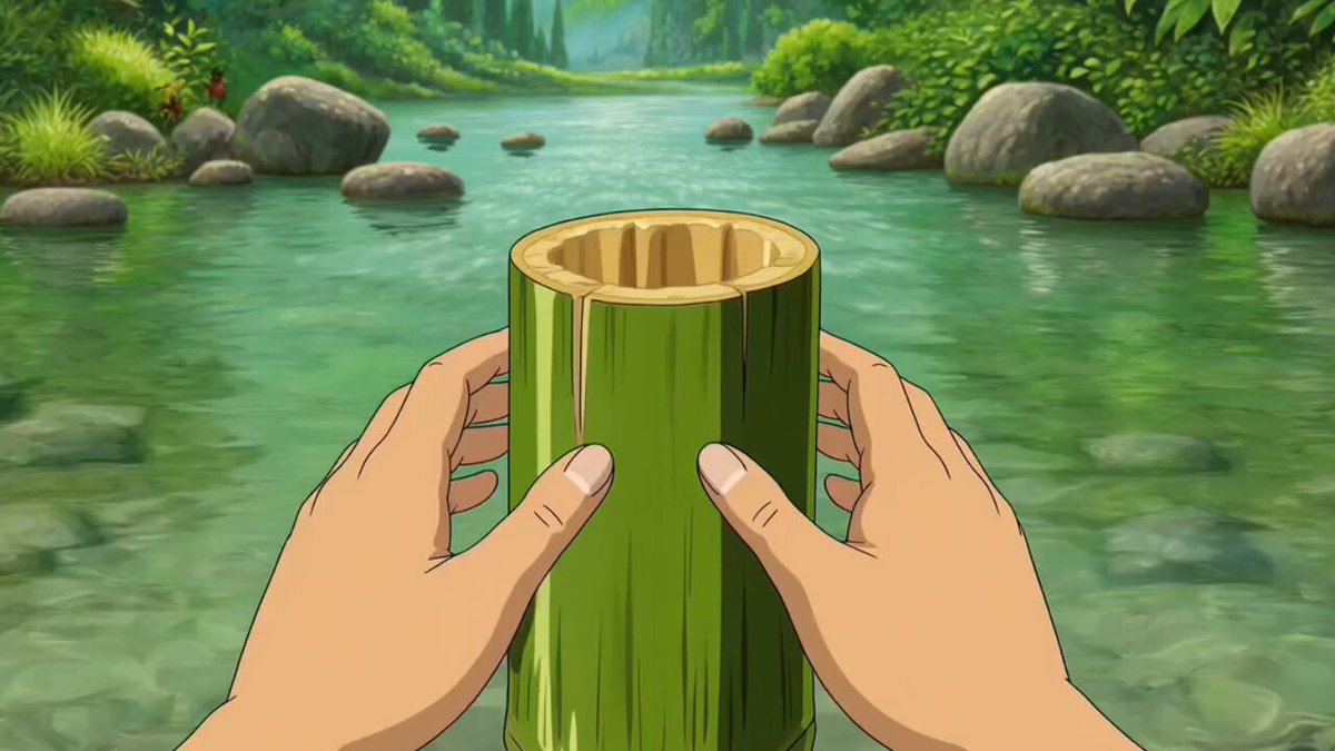 Studio Ghibli Inspired Bamboo Soup Scene