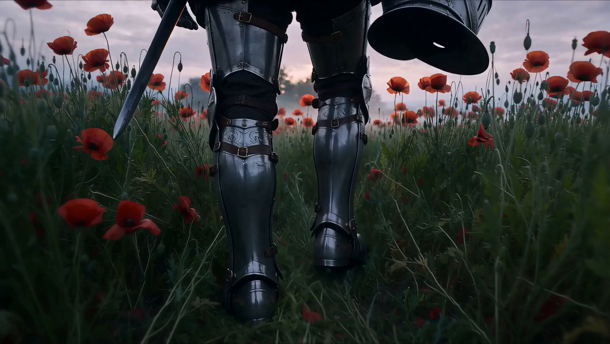 Filmreifer Ritter im Morgengrauen