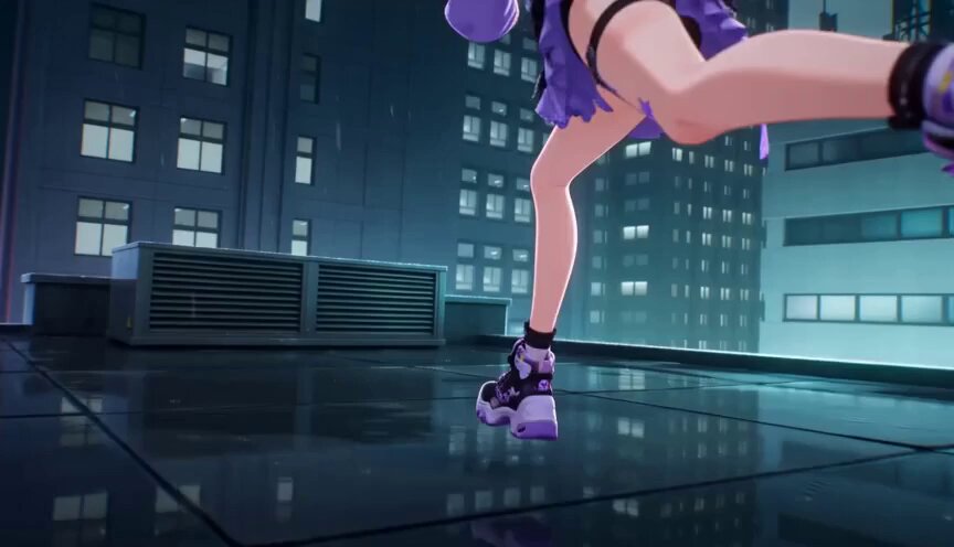 Futuristic Cyberpunk Parkour Animation